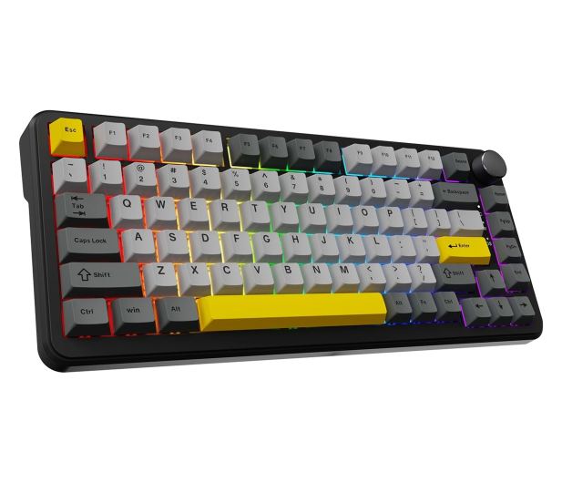 Ajazz AK820 MAX Magnetic switches Black Gray Yellow RGB - 1536367 - zdjęcie 2